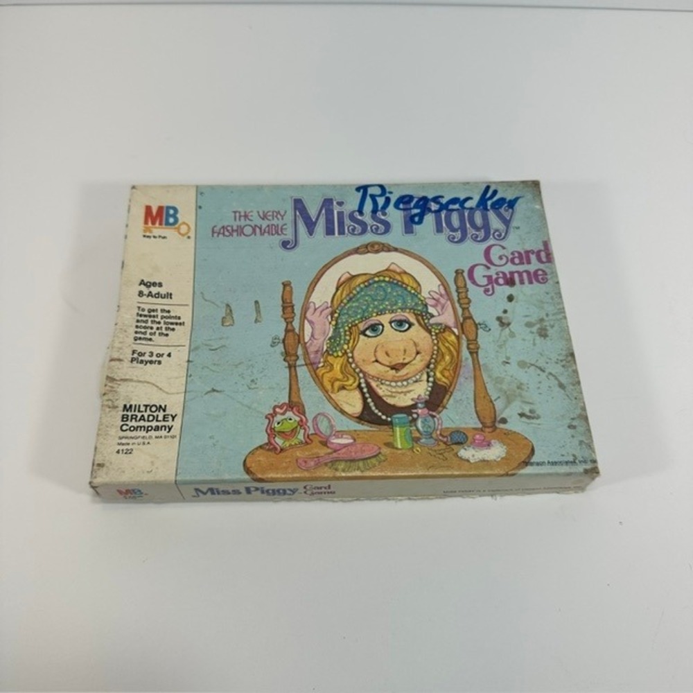 Vintage 1980 Milton Bradley Miss Piggy Card Game Muppets 4122 Complete Retro